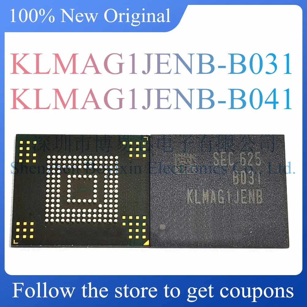 NEW KLMAG1JENB-B031 KLMAG1JENB-B041 Original authentic EMMC 5.1 16GB flash memory memory chip package BGA-153