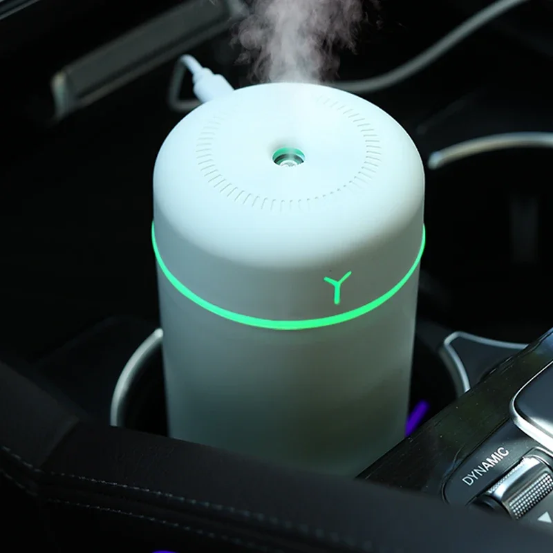 1 قطعة المحمولة 390 مللي الهواء المرطب الروائح المرطب للمنزل سيارة USB البخاخ مع LED اللون ليلة مصباح تنقية