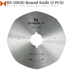 2 PCS RS-100(8) 8-Angle Round Knife For Eastman / OCTA / LEJIANG / DAYANG RS-100 Fabric Cutting Machine Made By Alloy Steel