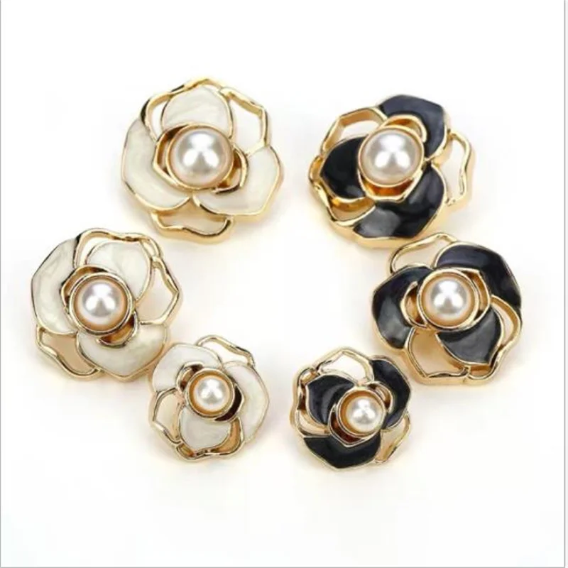 

Жемчужные пуговицы, металлический стержень для одежды, аксессуары для скрапбукинга, украшения для одежды «сделай сам», 30 шт.