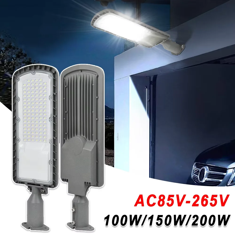 LED-Straßenlaterne mit hoher Helligkeit, AC85-AC265V, Straßenlaterne für den Außenbereich, 200 W, leistungsstarke Wandleuchte, 216 LEDs, IP66, wasserdichte Gartenleuchten – Detail 8