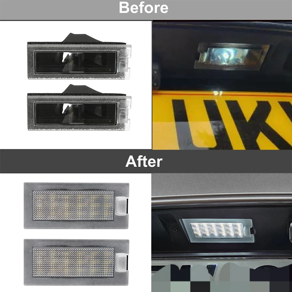 For Fiat Freemont 2011 2012 2013 2014 2015 LED License Plate Lamp For Dodge Journey Number Light Replace OE Number: 68188219AA