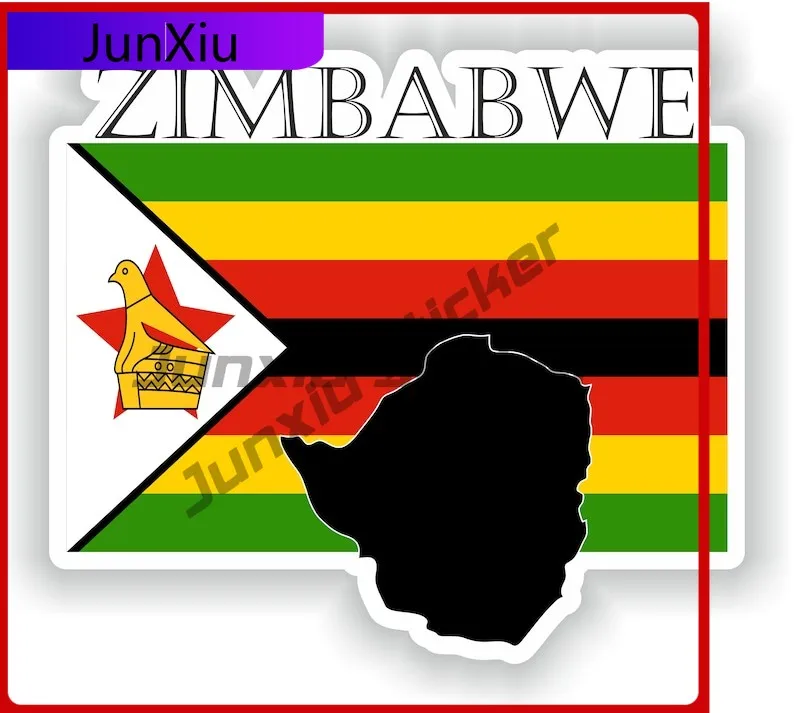 

Zimbabwe Pattern Stylish Bumper Waterproof Decal Decoration Sticker Wall Art Funny Decoration Scratch Anti Anime Motorcycle Car