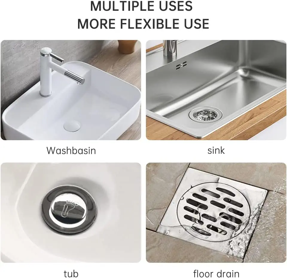 1Pcs Silikon Ablauf Sieb Haushalt Dusche Boden Filter Waschbecken Siebe Haar Catcher Für Küche Bad Zubehör – Detail 8