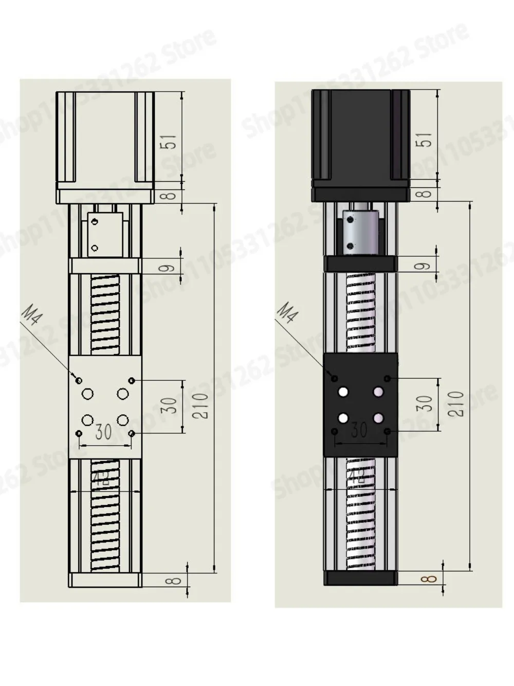 Ball Screw Linear Slide Stepper Motor FSL Cross Lifting Platform Stage