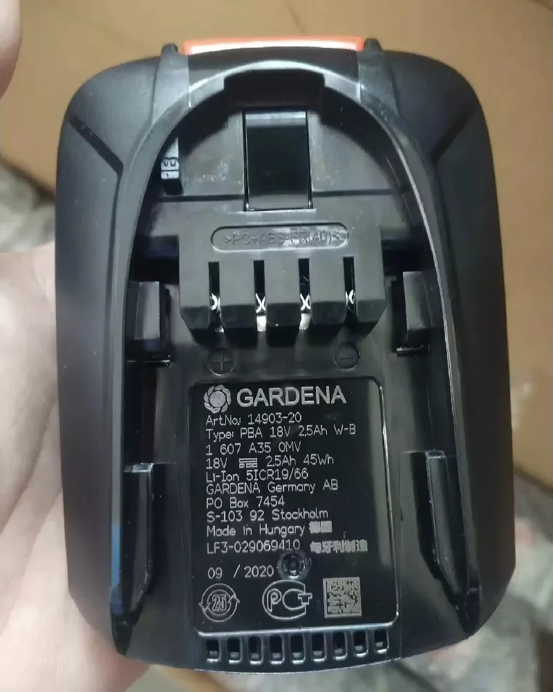 100%Original 2500mAh for GARDENA 14620 14701 14730 14800 14890 14903 14905 18V Power Tool Battery