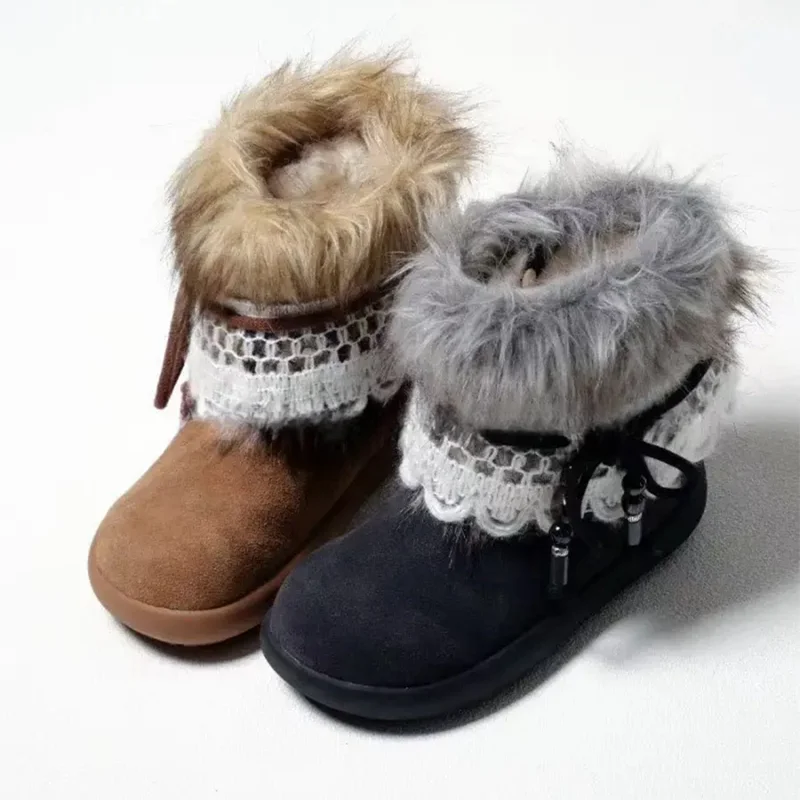 

Furry Snow Ankle Boots Women's Flats Designer Shoes 2025 New Brand Comfort Woman Boots Warm Fashion Dress Suede Mujer De Botas