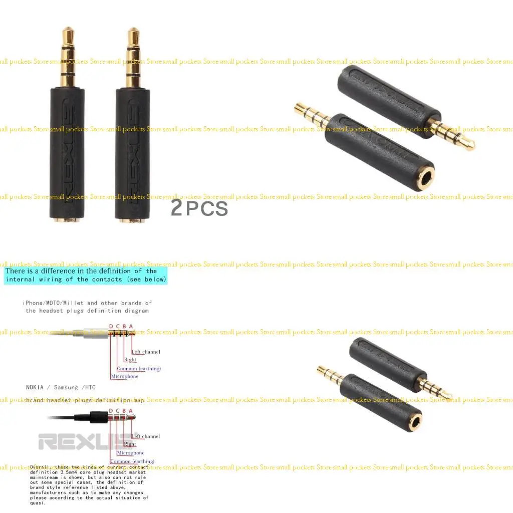 R1WD 2 PCS CTIA в OMTP Аудио -адаптер Hearset 3,5 мм преобразователь наушников R1WD 2 PCS CTIA в OMTP Аудио -адаптер Hearset 3,5 мм преобразователь наушников