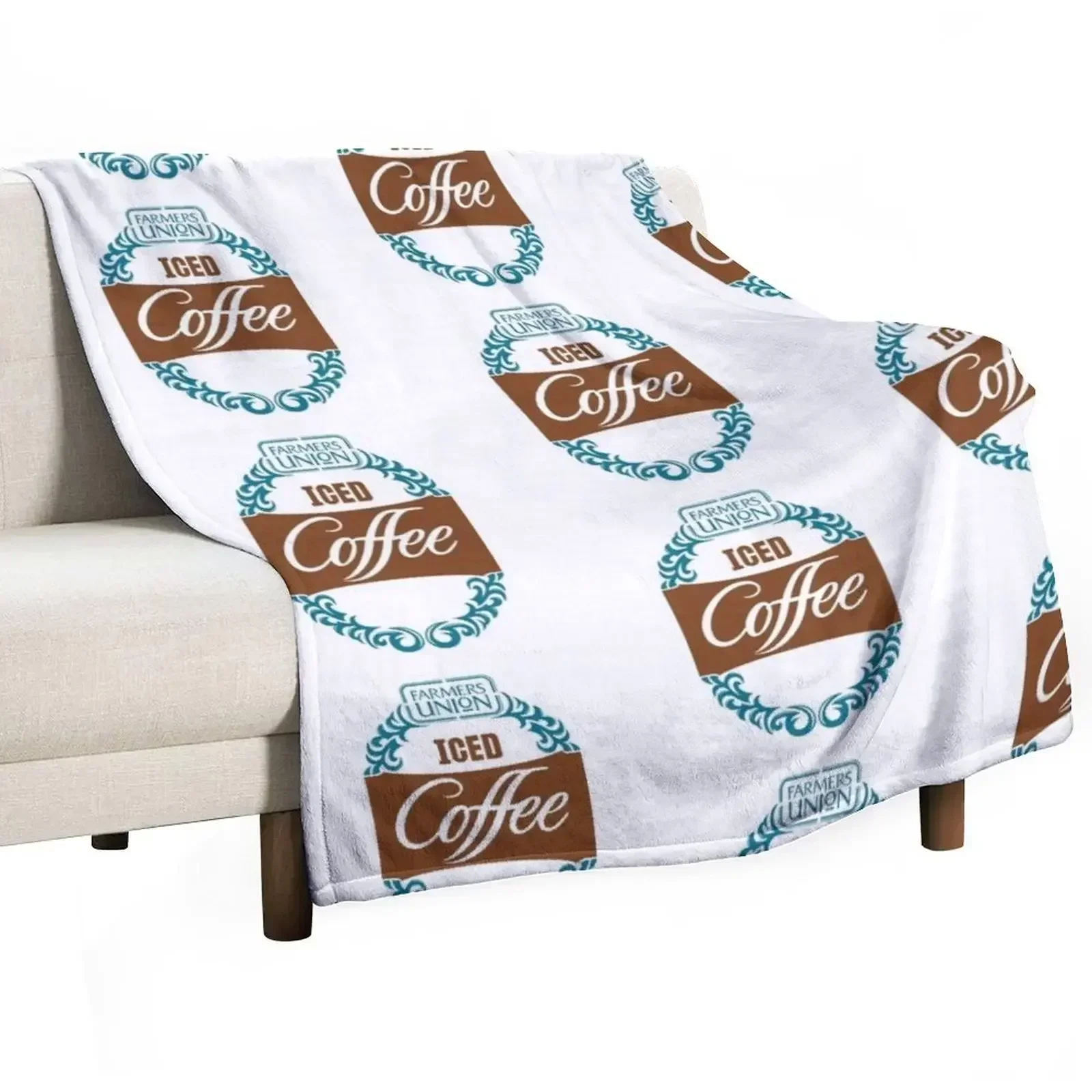 

Farmers Union Iced Coffee Support Throw Blanket Flannel Fabric For Sofa Thin Thins Sofa Throw Blankets