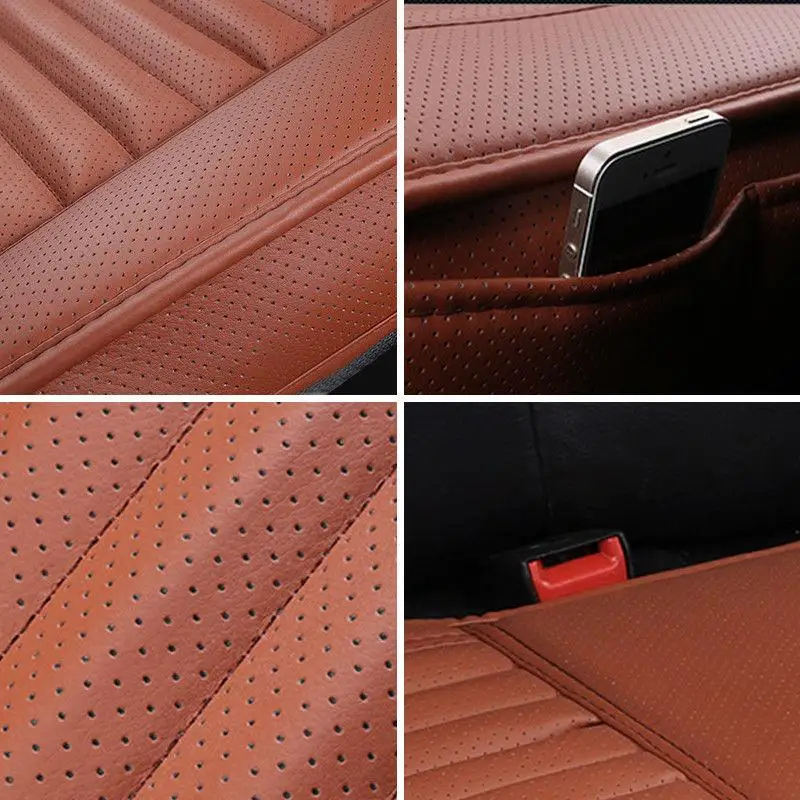 Universal Car Seat Cover Breathable PU Leather Pad Mat For Auto Chair Cushion Car Front Seat Cover Four Seasons Anti Slip Mat