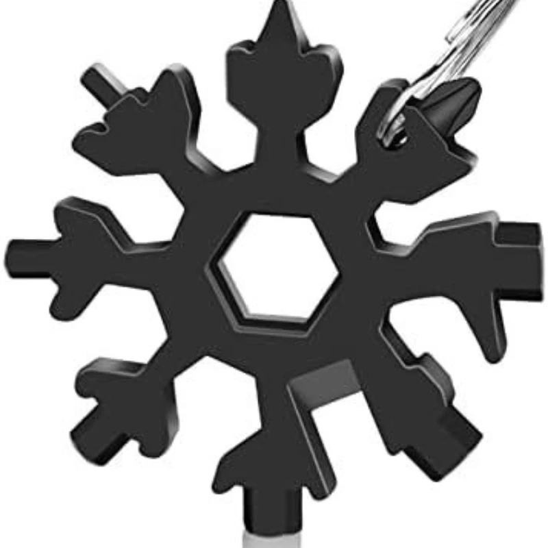 18-in-1 Snowflakes Multi-tool Herramienta 18 En 1 Multifunctional Tool Copo De Nieve Llave Multiusos