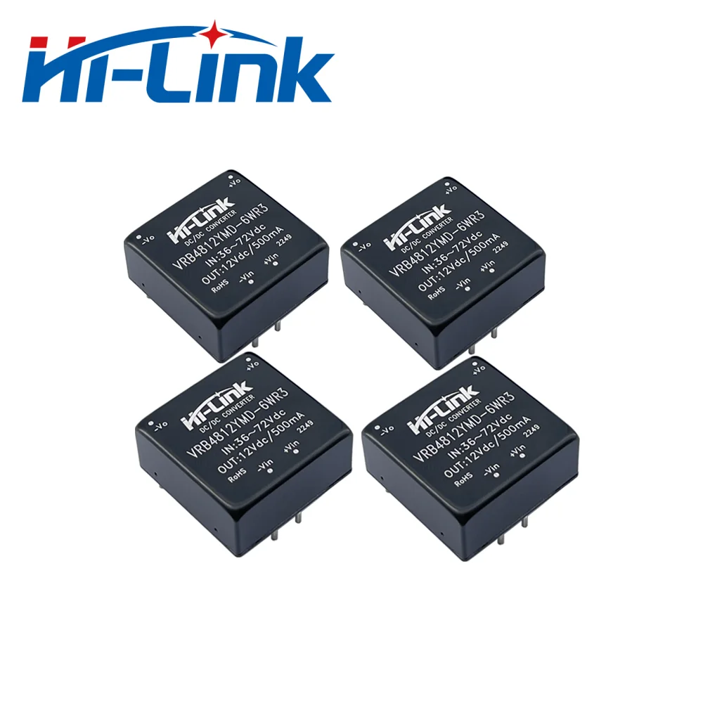 Hi-Link DC/DC 전원 공급 장치 모듈, VRB1205YMD-6WR3 VRB1212YMD-6WR3 절연 조절, 12V, 6W, 500mA 출력