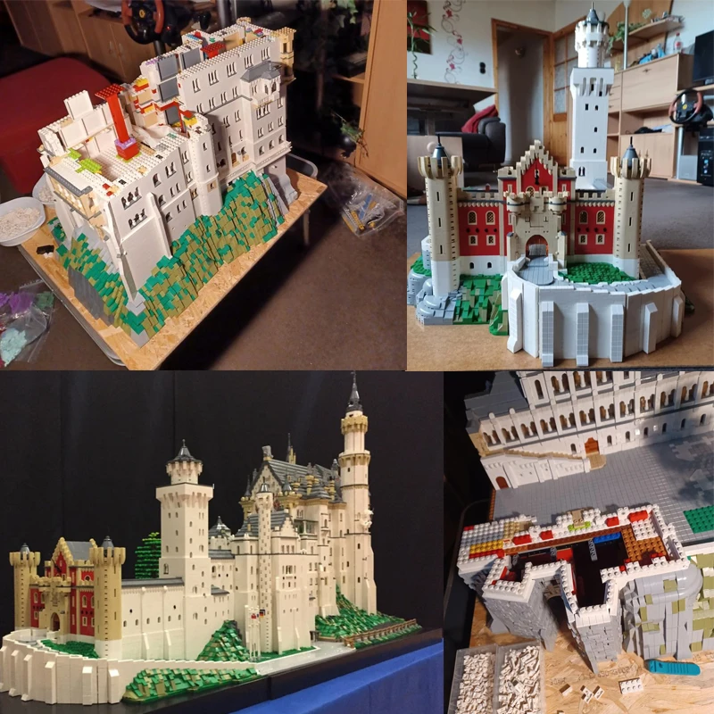 

57491Pcs Moc-123380 Neuschwanstein Castle Building Blocks Modular Model Diy Street View Toy Perfect for Adults&kids Perfect Gift