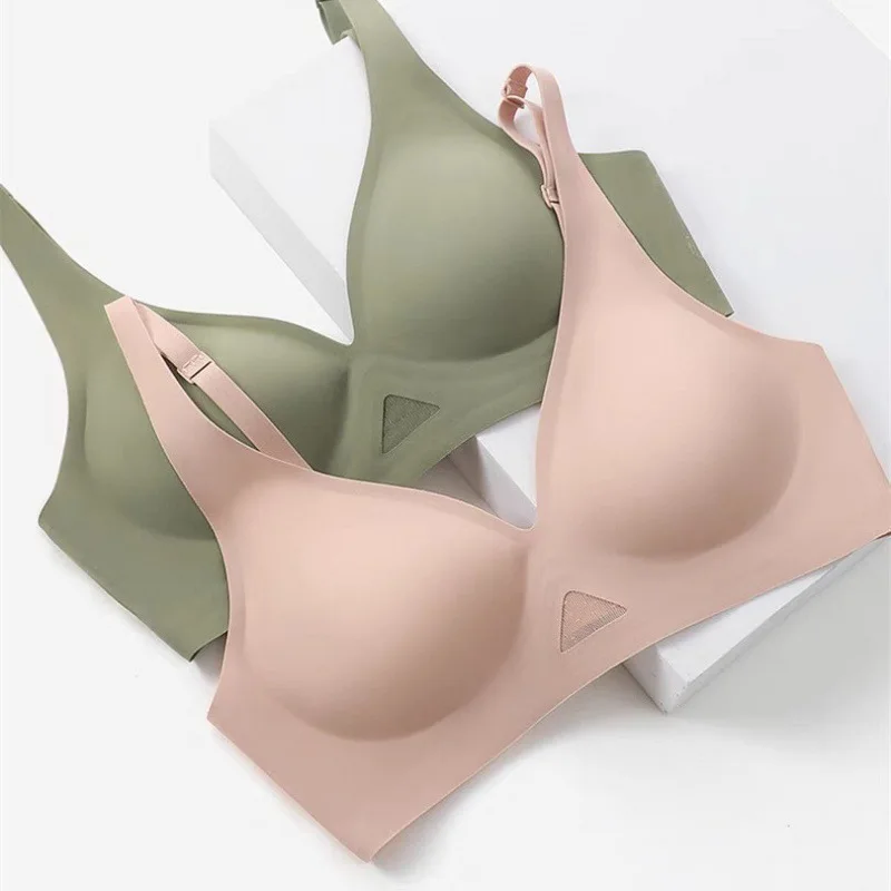 Wire Free Bra Brassieres Push Up Bralette Sexy Seamless Bras For Women Female Lingerie Woman Silky Underwear Intimate Sleepwear