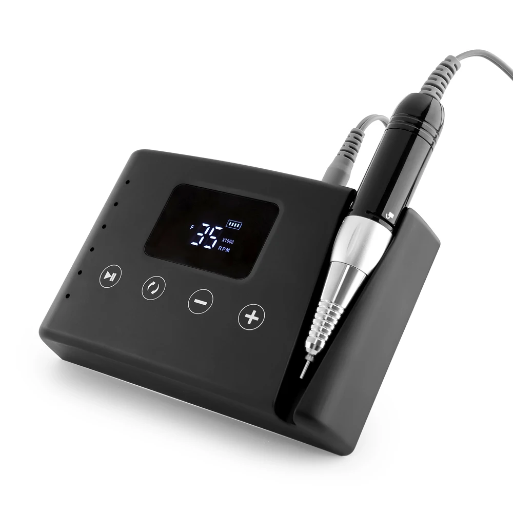 45 ワット高品質 2 で 1 ネイルドリル電気超滑らかなカーボンモーターポリッシュドリリングサンダーネイルマシン用