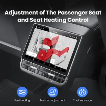 8,66palcový zadní displej pro Tesla Model 3 2017-2023 Model Y 2017-2024 Zábavní obrazovka 4G 64G podporuje originální ovládání vozu 6 nejlepší prodej Obrazovka Tesly Model Y - №3