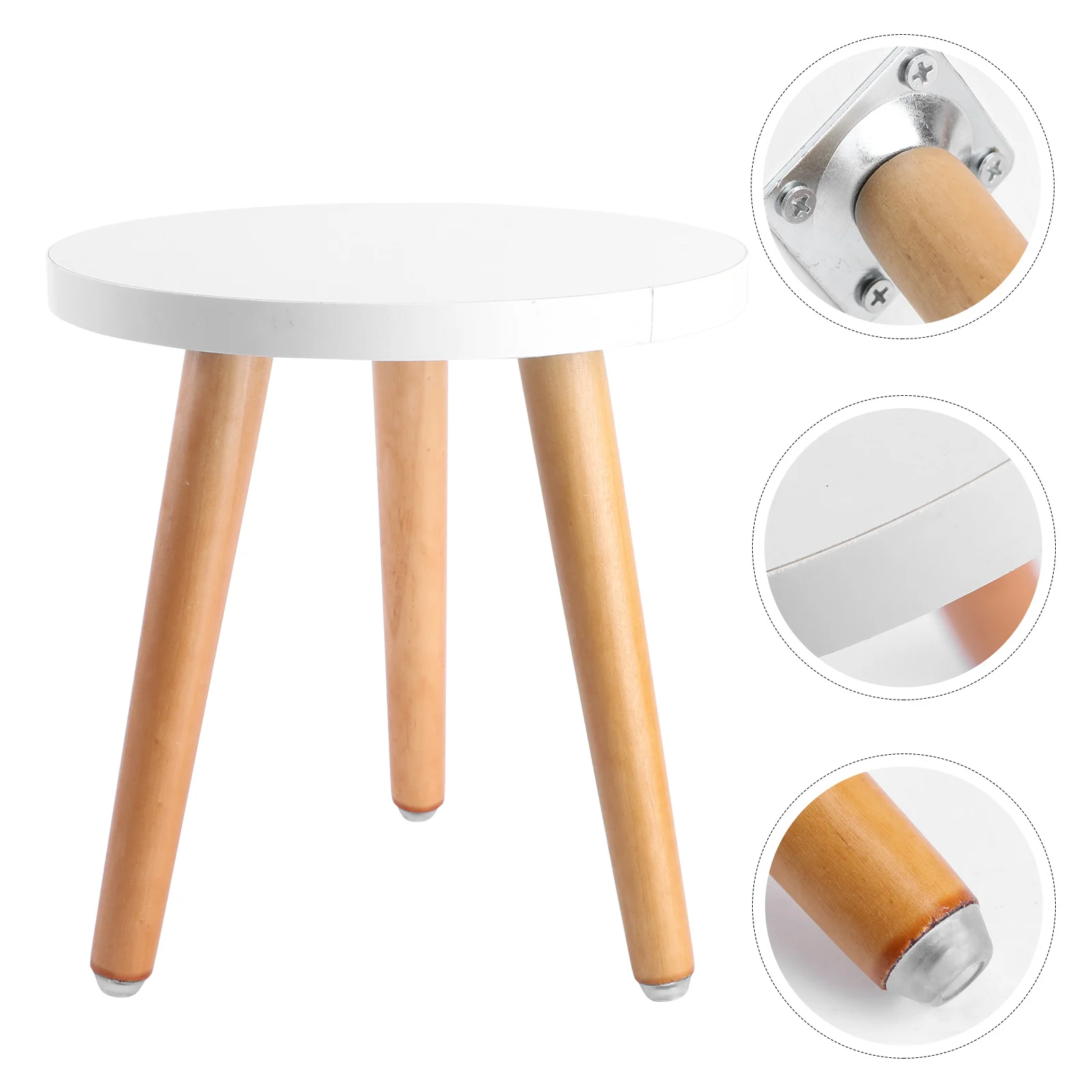 

2PCS Wooden Stand Round Flower Pot Stool Home Decorative Plant Holder for Plant Stand Indoor Outdoor Garden Decor