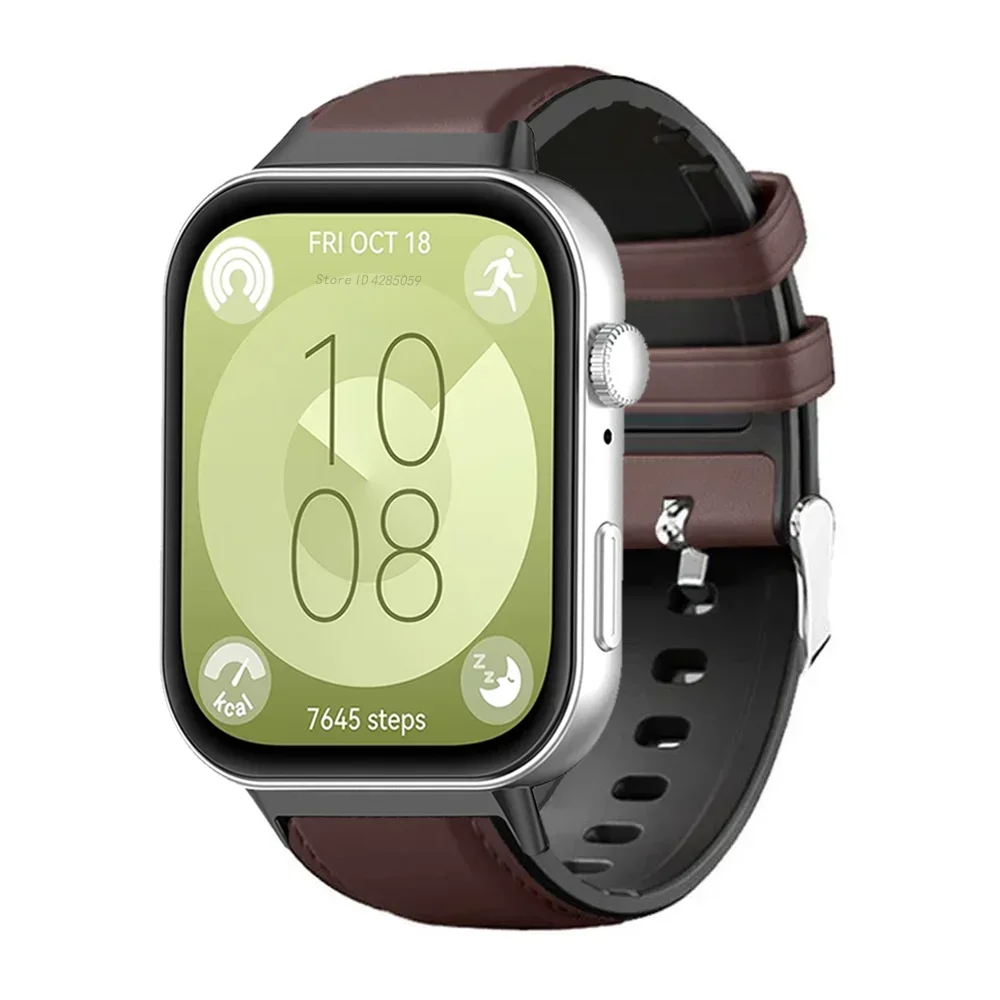 Huawei Watch Fit 4 pro用レザーストラップ、Huawei Fit 3スマートウォッチ用純正スポーツストラップ、ウォッチバンド、ブレスレット、アクセサリー、コレア