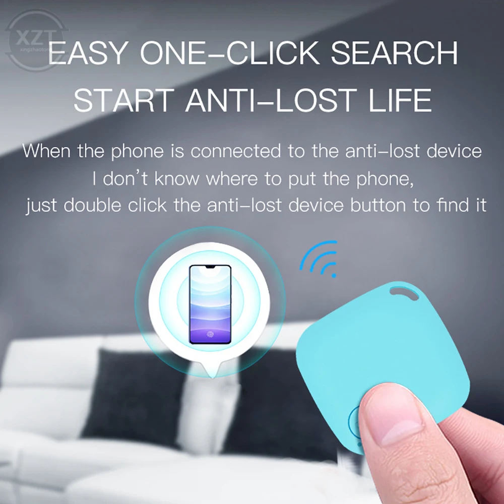 Mini Diamond-Shaped Locator GPS Tracker Anti-loss Device Bluetooth 5.2 Portable Smart Finder Pet Dog Kids Wallet Key