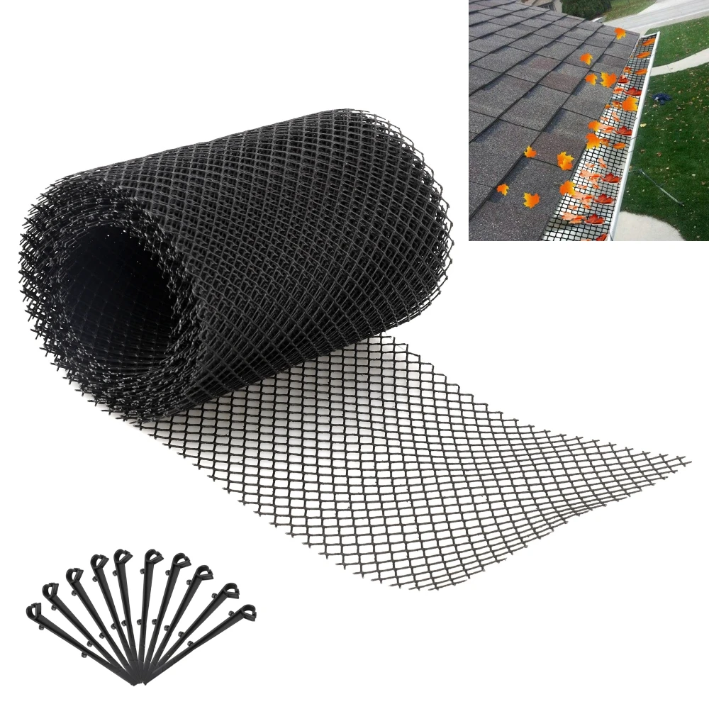 

Multifunctional Roof Gutter Guard Filters Filter Strainer Stops Blockage Leaf Drains Debris Drain Net Cover Gutter Guard