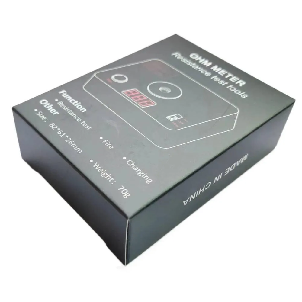 Ohm Resistance Meter LED Screen Display Resistance Tester Heatsink Resistance Tester 0.01～9.99Ω Resistance Burner Tester