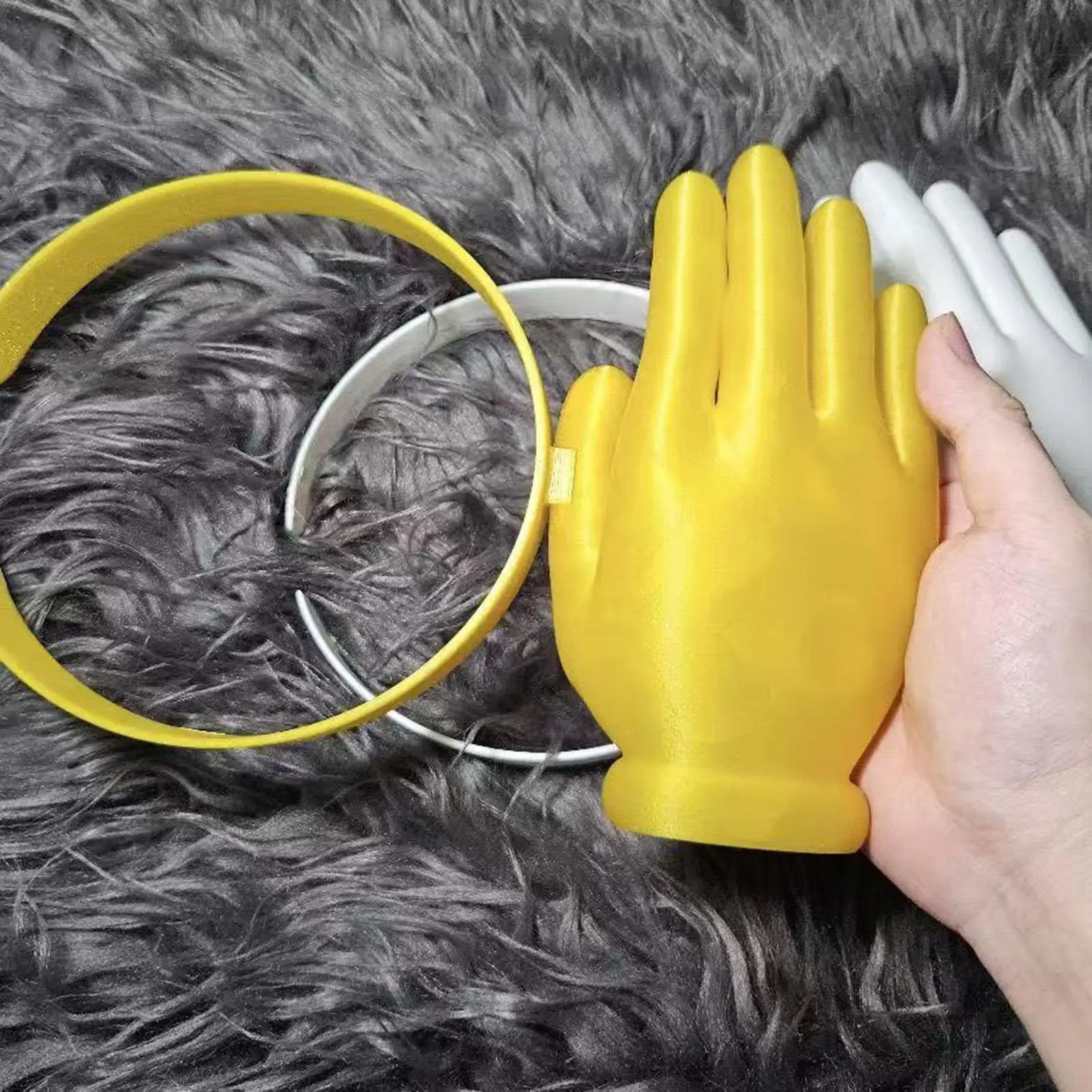 New Funny Giant Hand Palm Sun Hat Creative UV Protection Caps Adjustable Headband Novelty Photo Prop for outdoor