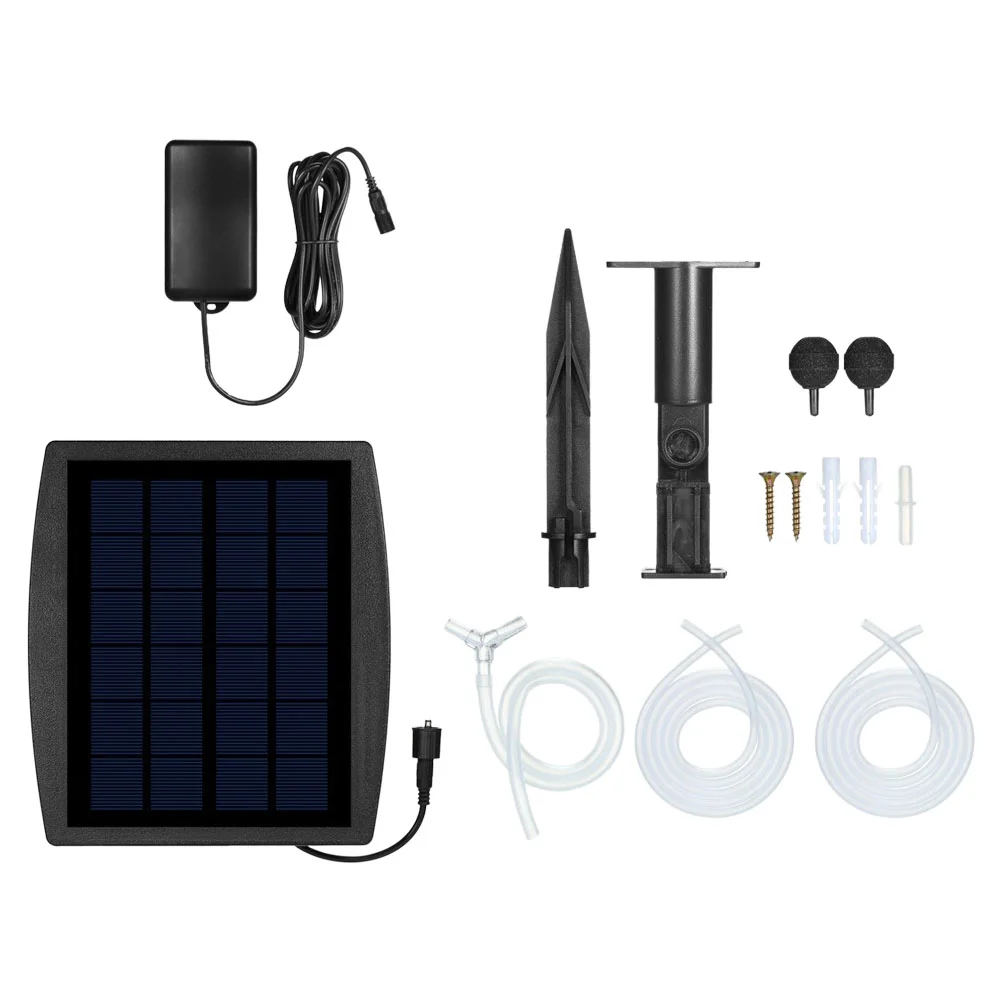 

Solar Oxygen Pump Long-lasting Portable Pond Aerator Simple and Convenient Outdoor Abs for AC Air