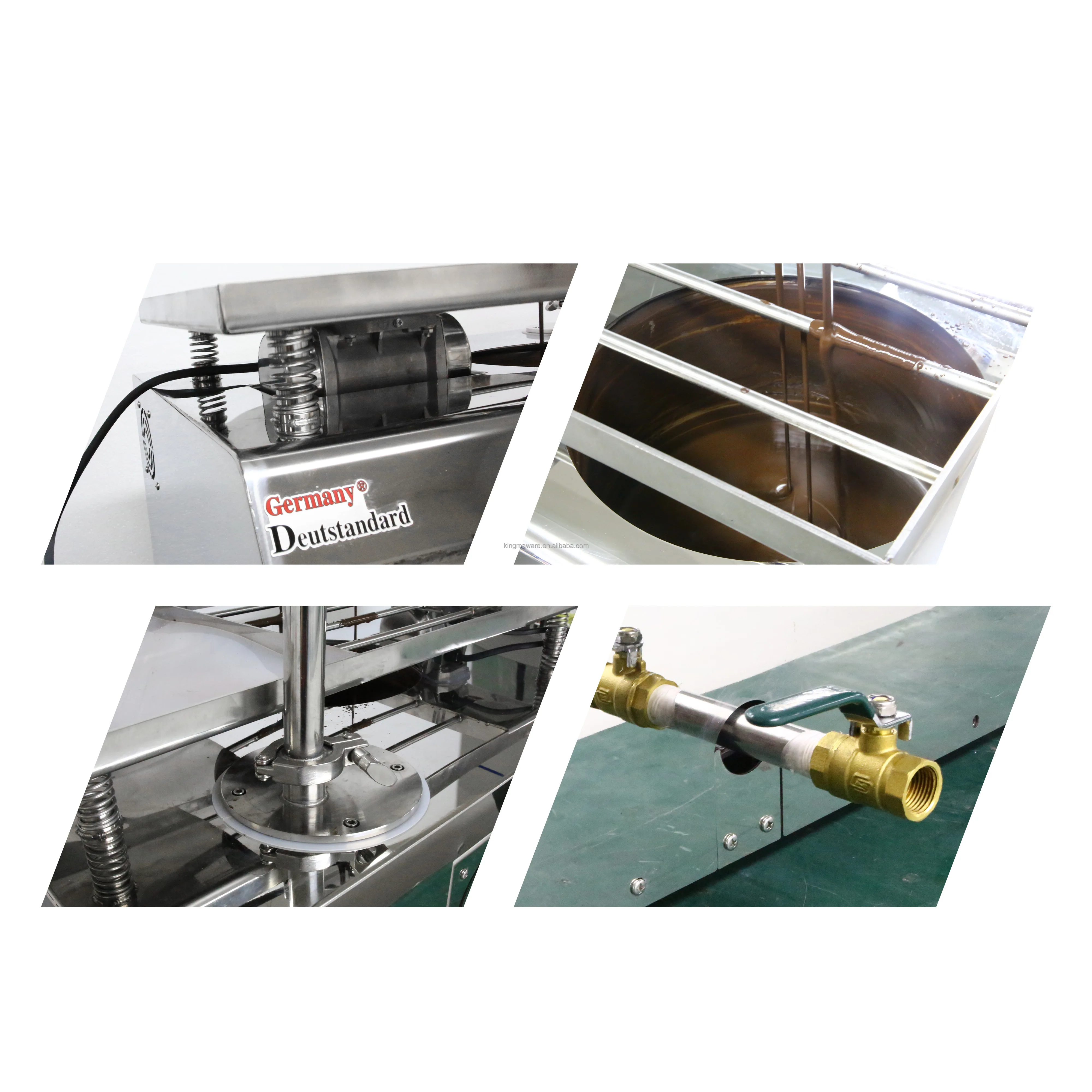 Petit chocolat chaud noir blanc continu commercial