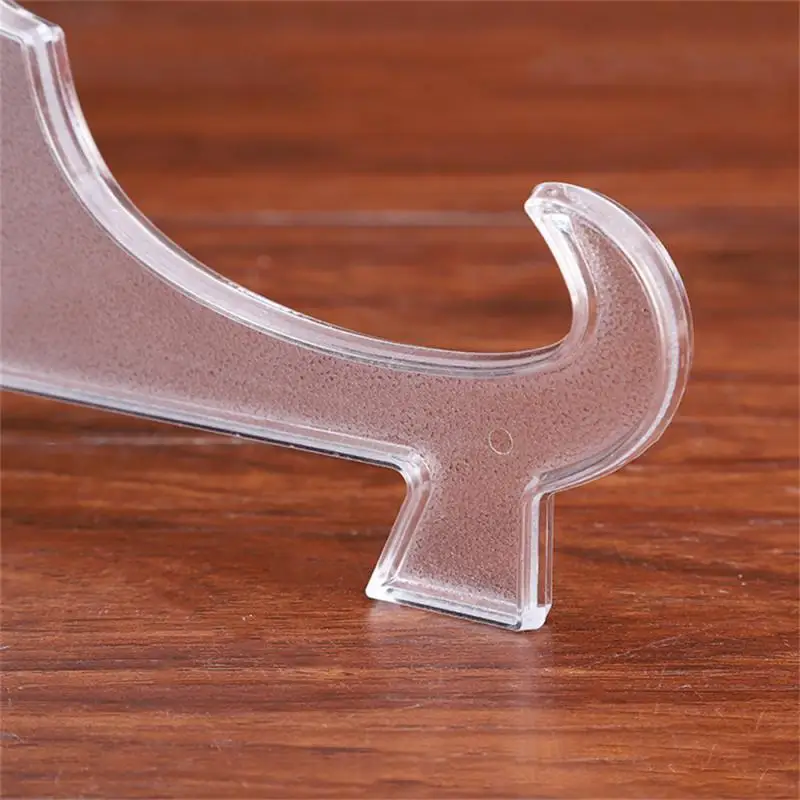 Transparent Bracket Adjustment Fold Acrylic Bracket Label Holder Durable Easy To Use Transparent Kitchen Tools Decoration Tools