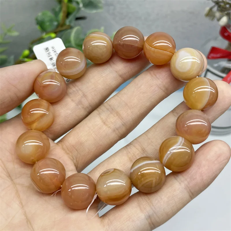 Natural Persian Agate Bracelet Bangle Crystal Quartz Healing Stone Fashion Gemstone Jewelry Gift 1pcs 14mm