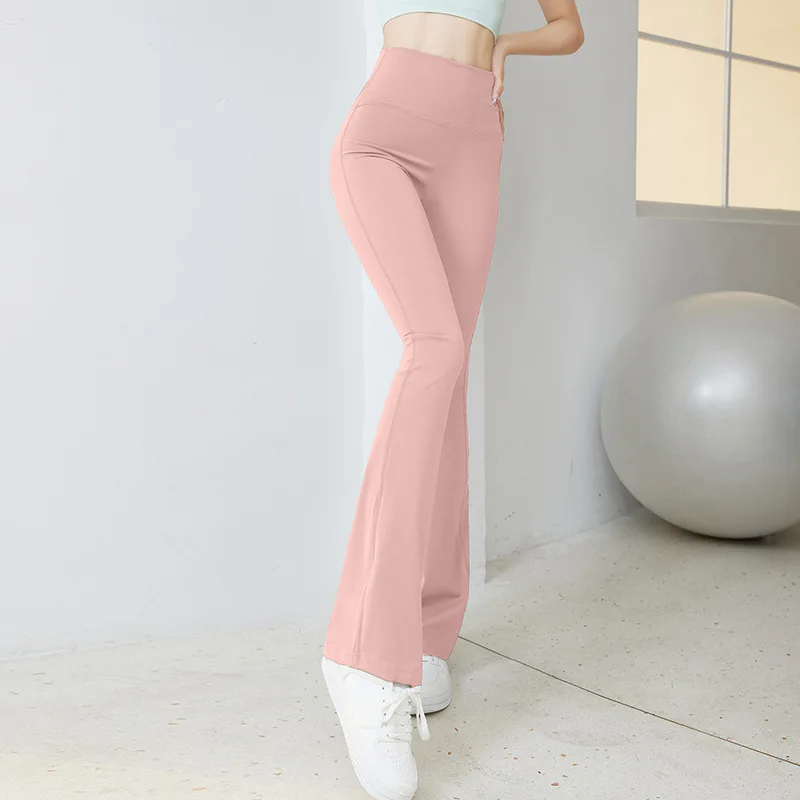 Women's High Waist And Hip Lift Wear Thin Yoga Pants Micro Dance Pants Training Sports Tight Fitness Pants