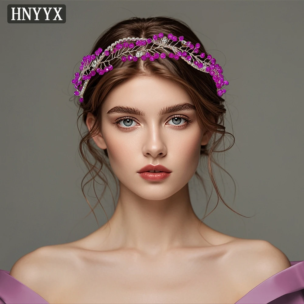 

YouLaPan Exquisite Bridal Headband Handmade Rhinestone Weaving Elegant Ladies' Banquet Party Dance Party Hair Accessories YXA164