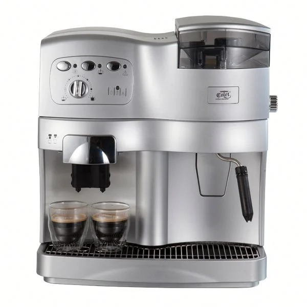 

Commercial Black Silver Automatic Cappuccino Maker Electrical Cafe Espresso Coffee Maker Machine
