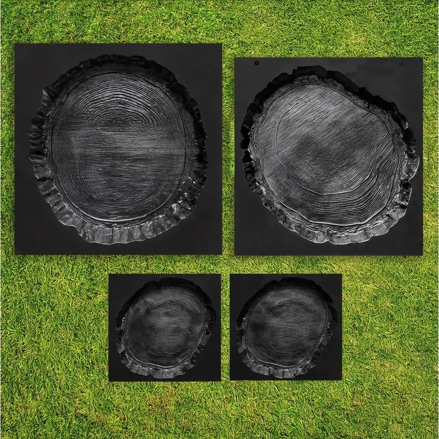 pcs Log Slab Old Wood Paver Paving Precast Concrete Mold Plaster ABS 2mm Garden DIY Stepping Stone Mold Cement DIY Concrete Mold