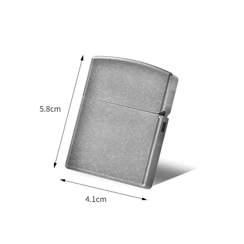 Simple Titanium Alloy Lighter Shell CNC Precision Process Windproof Waterproof Outdoor Camping EDC Equipment (No Mechanism)