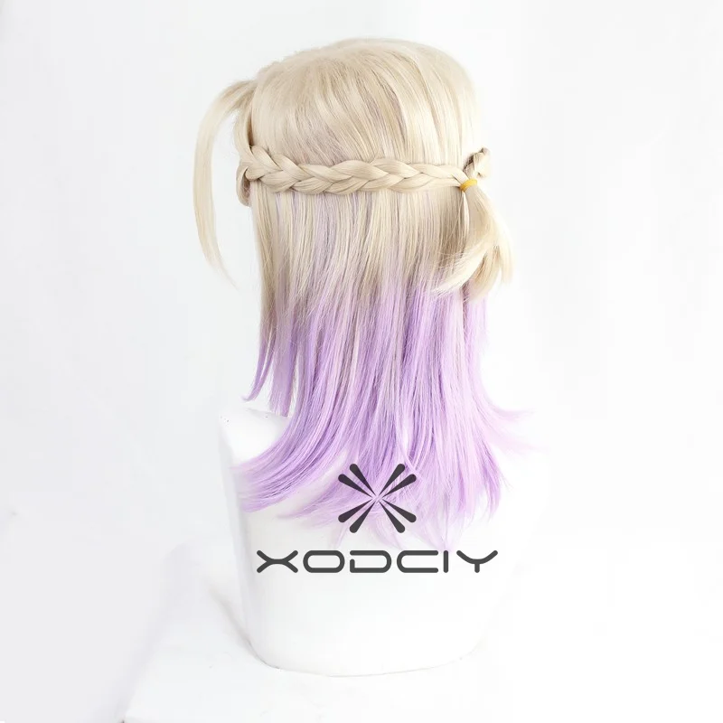 Game Twisted Wonderland Cosplay Vil Schoenheit Wigs Snow White Queen Cosplay Wig Light Purple Braids Synthetic Hair Wig view 4