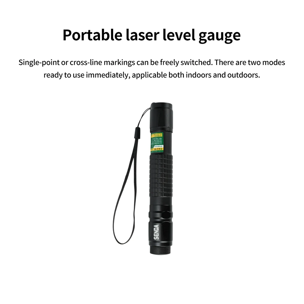 Tragbarer Grüner Laserpointer mit Kreuzlinien- und Einzelpunkt-Modus für Innen- und Außenbau sowie Renovierungen – Detail 1