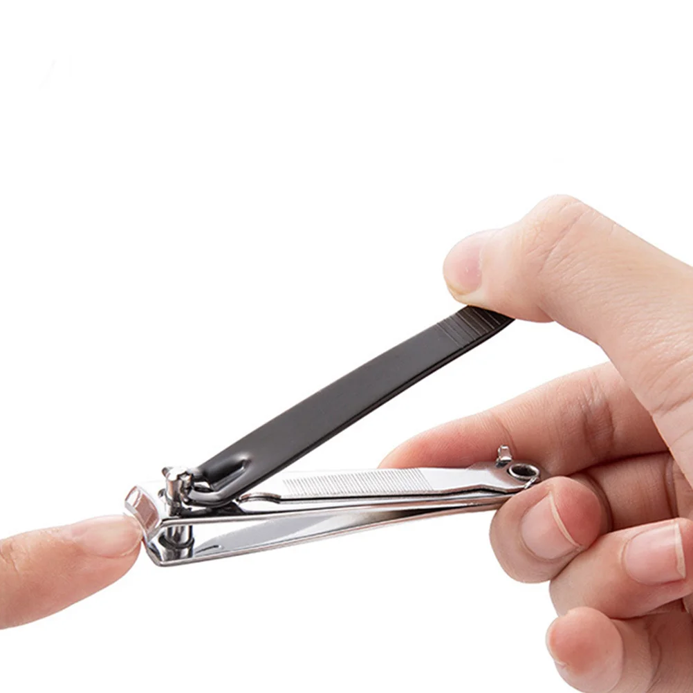 

1 комплект кусачек для ногтей премиум-класса, набор лезвий из нержавеющей стали, удобная ручка для всех видов ногтей, черные кусачки для ногтей