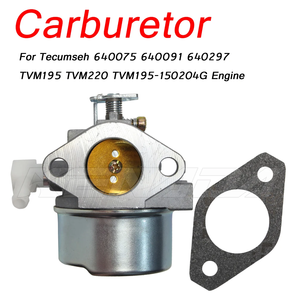 

Carburetor Carb for Tecumseh 640075 640091 640297 TVM195 TVM220 TVM195-150204G Engine