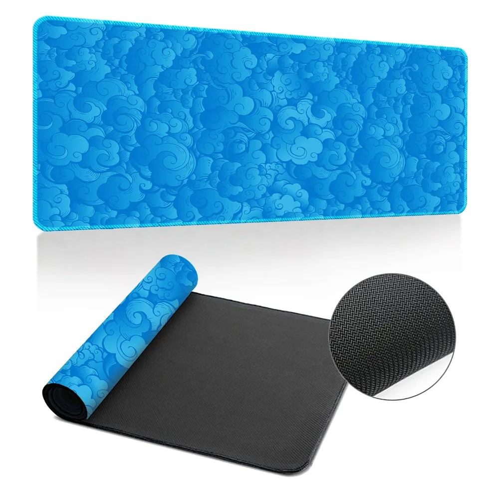 

900*400MM Japanese Cloud Mouse Pad Rubber 4mm Thickened Gaming Mouse Pad Smooth Desk Protector Non-Slip Desk Mat Home Office