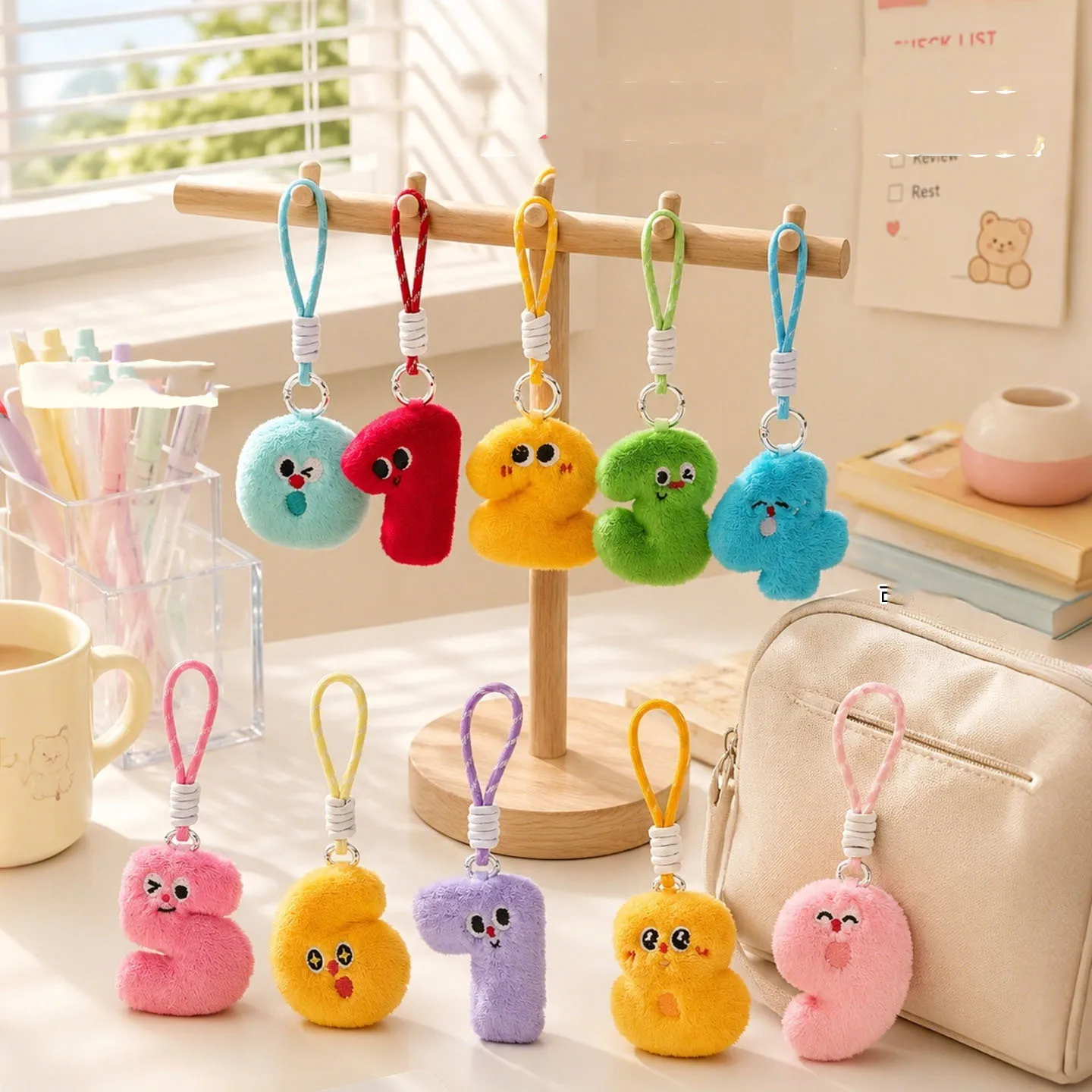 Original Plush Digital Accessories Customizable Pendants Keychains Bags Ornaments Cute Dolls Couple Gifts Fashionable Versatile