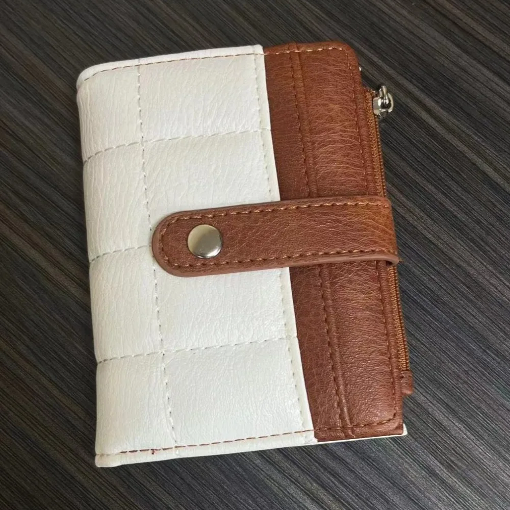 Korean Style Quilted Clutch Bag Purse Multi-card Bit Credit Card Holder Waterproof Multi-function Women's Short Wallet