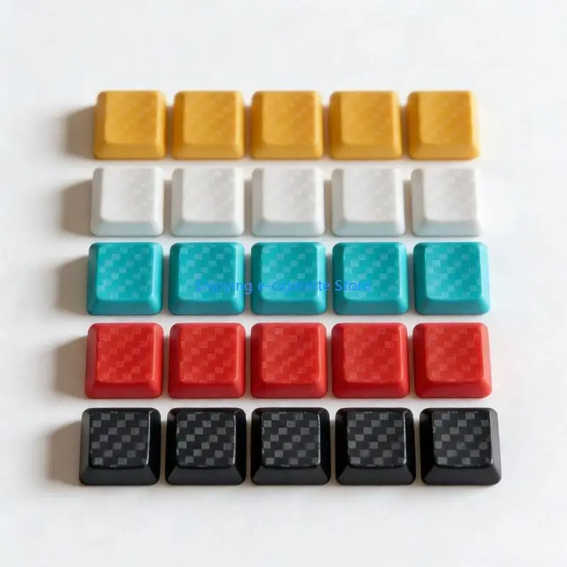 Nur Tastenkappe aus Kohlefaser, 5 Tasten, rutschfeste Textur-Tastenkappen für G915/G813/G815/G913 TKL-Tastatur mit niedrigem – Detail 7