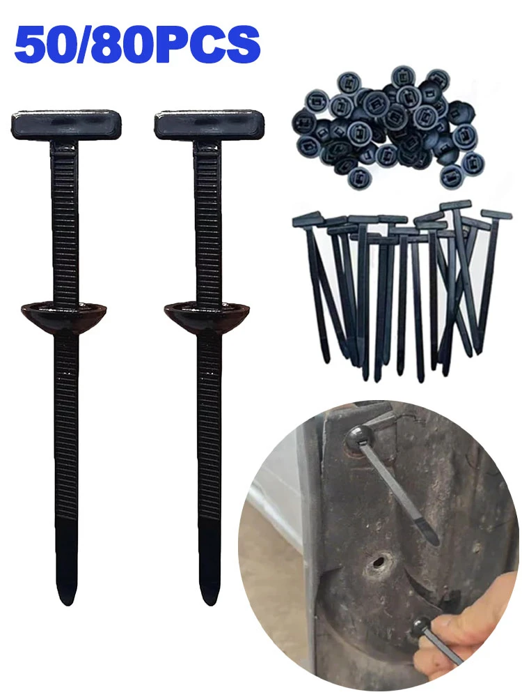 200/100/50 Stück Selbstsichernde Nylon-Kabelbinder mit Druckclips – Wiederlösbare Kabel- und Rohrhalter für Auto, Befestigung & BündelungRohrhalter Autowiederverwendbare Kabelbinderwiederverwendbare KabelbinderAuto Zub – Detail 11