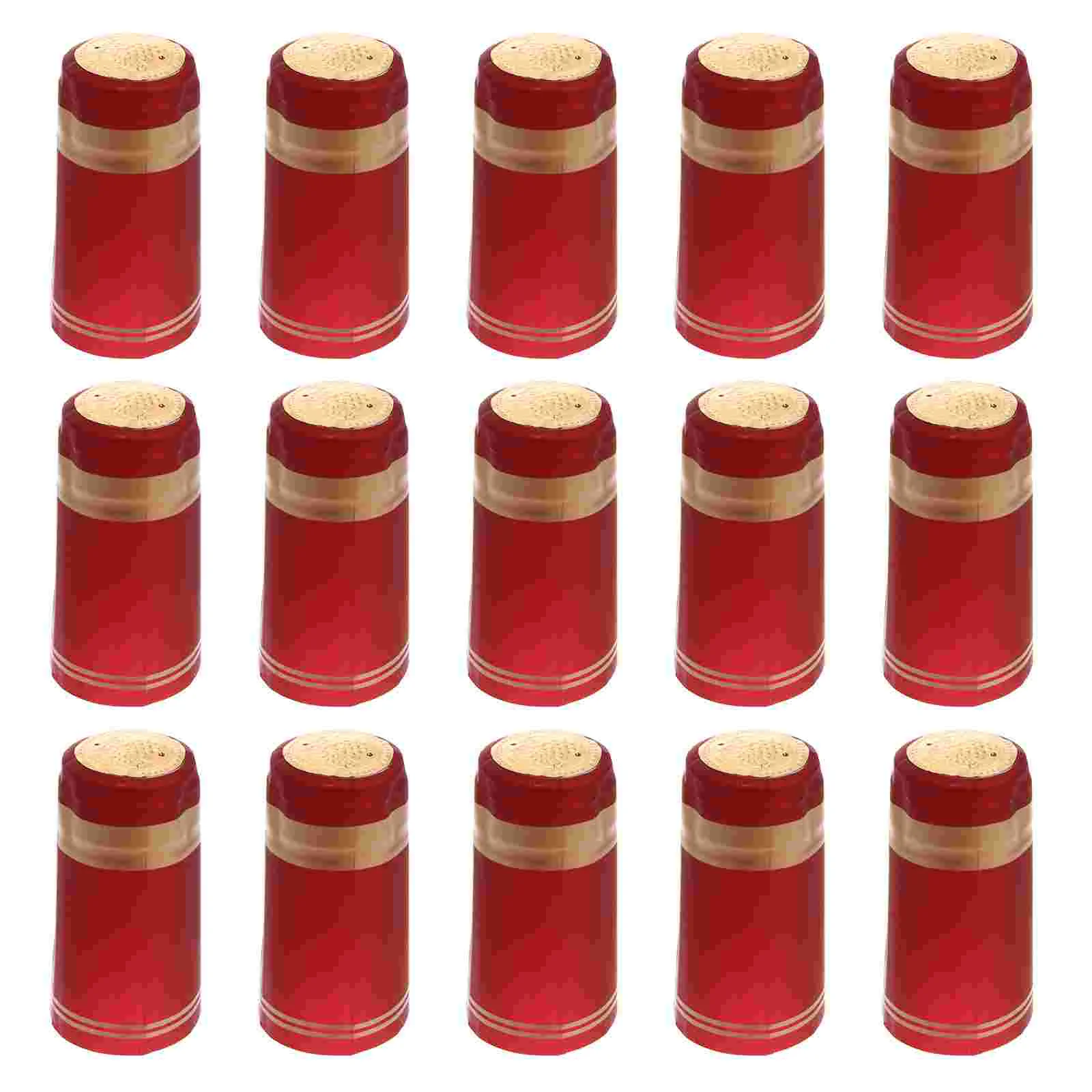 100 Pcs Bottle Seals Pvc Cover Cellars Stopper Flask Heat Shrink Cap Capsules Homebrew