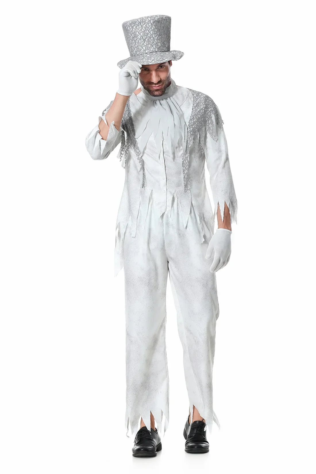 Halloween Cosplay Ghost Groom Adult Horror Zombie Costume