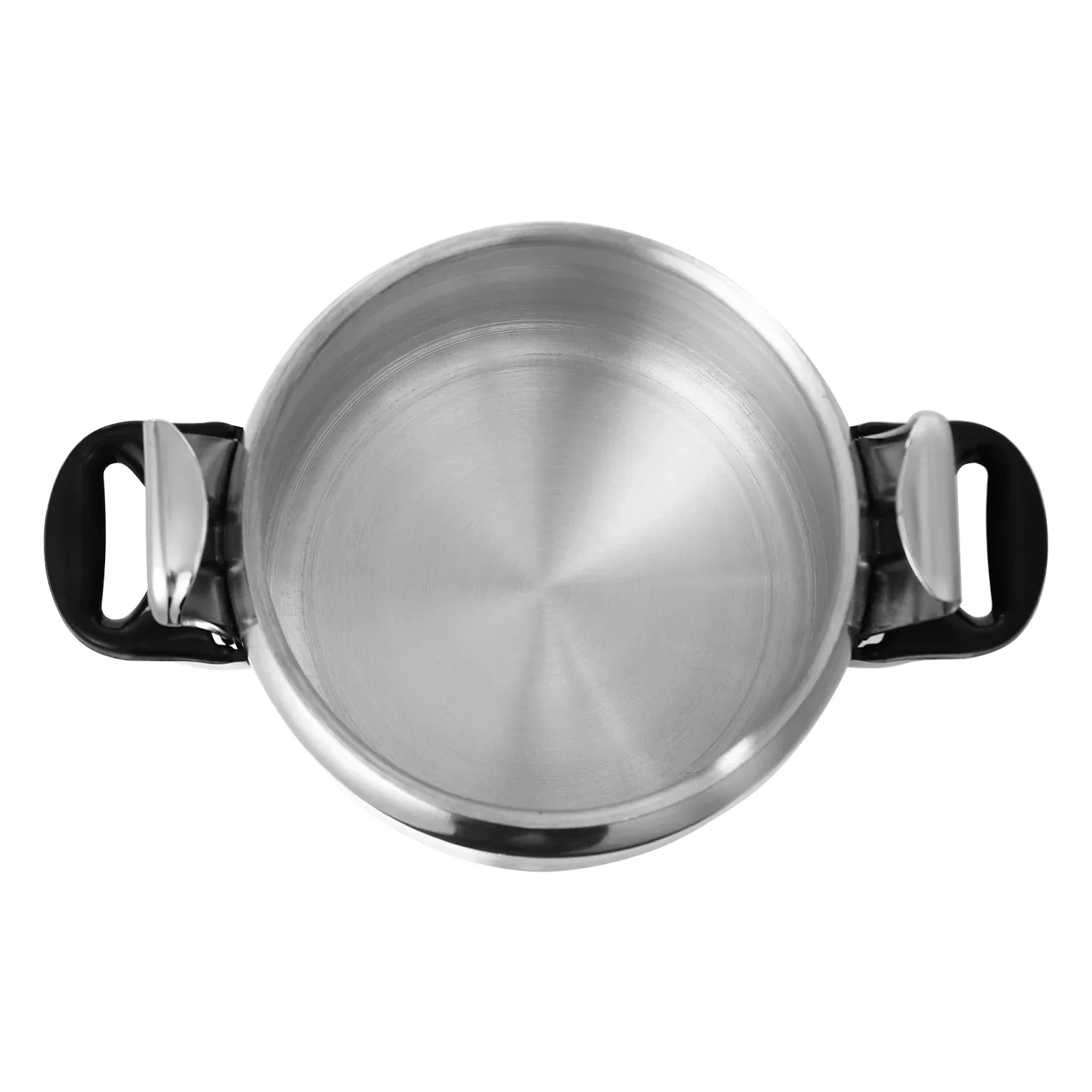 3L Mini Pressure Cooker, Aluminum Alloy Pot Lightweight& Portable Flat Bottom Pot Family Small Pressure Cooker with Two Handles