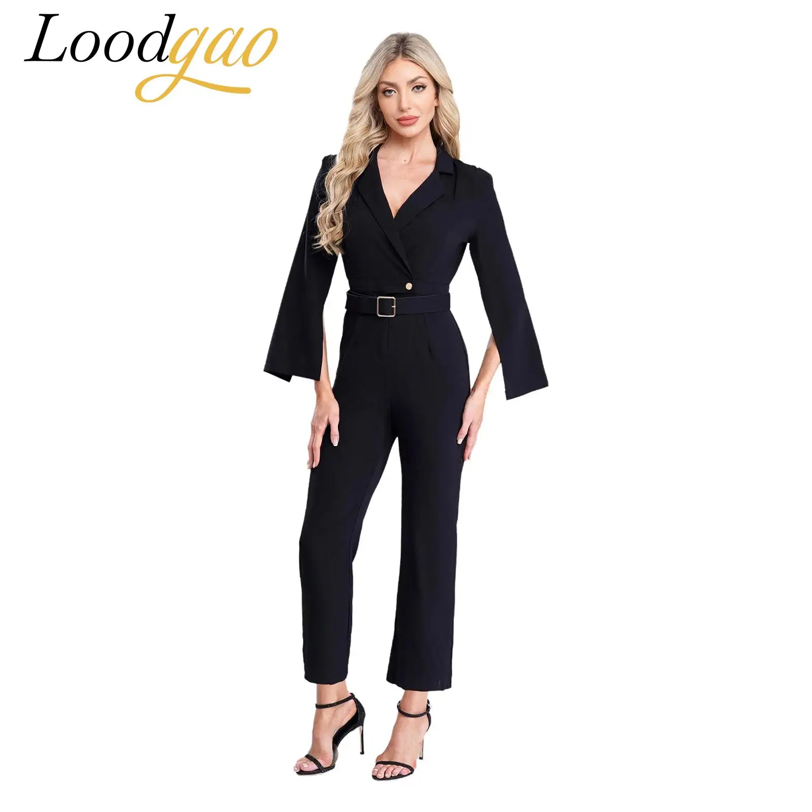 

Женский комбинезон, цельный уличный комбинезон для свадебных гостей, вечерние наряды, прямые брюки, модные женские нарядные комбинезоны