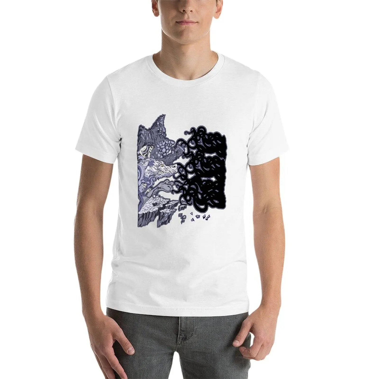 maglietta grafica per camicie al 100% T-shirt camicie in cotone T-shirt da uomo NeverEnding T-shirt divertente personalizzata Story