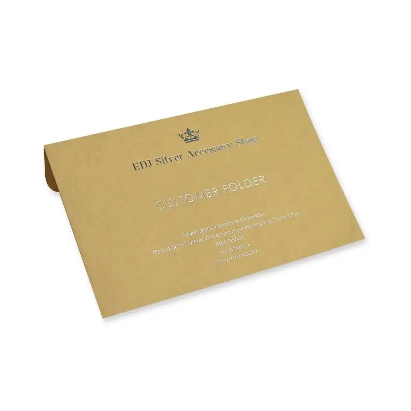 Specialty Paper Money Envelope Gold Stamping Foil Cash Envelope Wallet customized logo